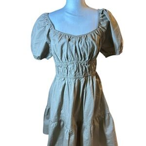 BP Tan Poplem Puff Sleeve Mini Dress 🆕